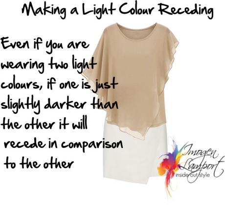 how to make a light color recede