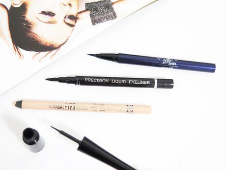 4 Quick and Easy To Use Eyeliners For Every Skill Level maybelline new york hyper glossy liquid eyeliner rimmel london scandaleyes waterproof kohl kajal thin lizzy precision liquid eyeliner kat von d ink liner liquid eyeliner review