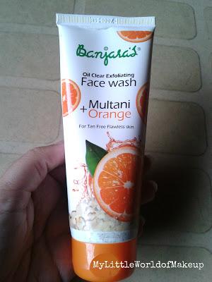 Banjara's Oil Clear Exfliating Multani + Orange  Face Wash Review