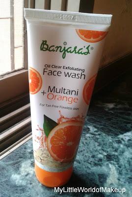 Banjara's Oil Clear Exfliating Multani + Orange  Face Wash Review