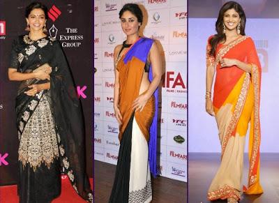 Bollywood Celebs Eye Catching Ways To Wear Saree