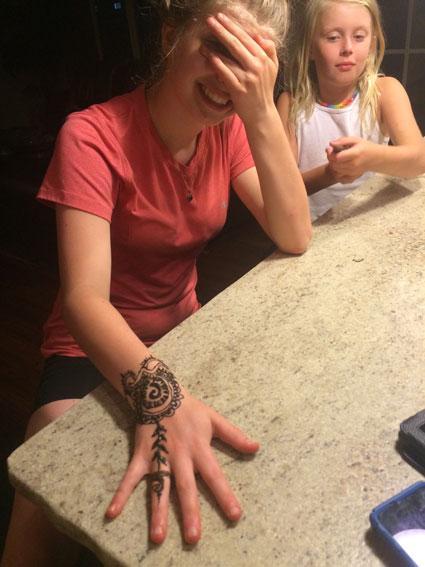 Henna Tattoo FUN! A Great teenage PARTY idea.