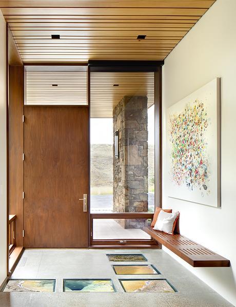 Entryway of a Jackson Hole vacation home