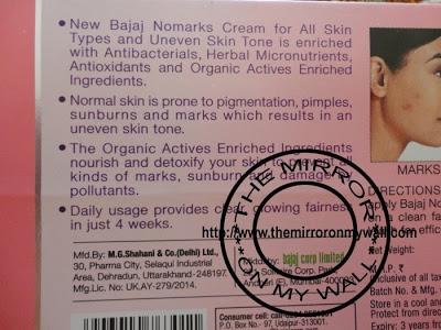 Bajaj Nomarks Cream for All Skin Types Review