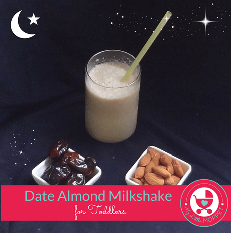 Date Almond Milkshake for Toddlers