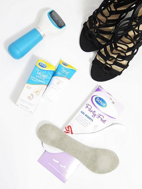 Scholl footcare essentials Velvet Smooth Express Pedi essential moisture cream party feet gel inserts
