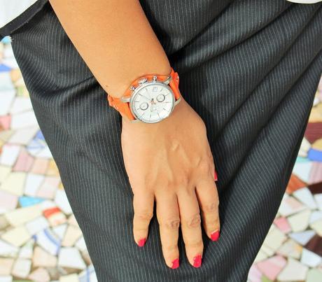 Me with a Series of Mint & Orange Watches!!