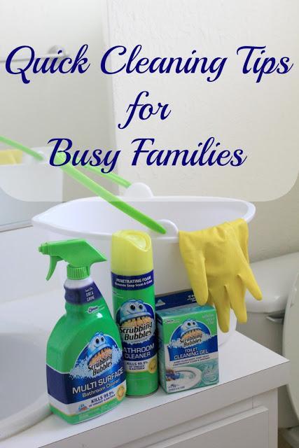 Quick Cleaning Tips for Busy Families #SaveWithBubbles #ad