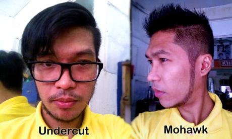 Mohawk Hairstyle and Undercut Hairstyle