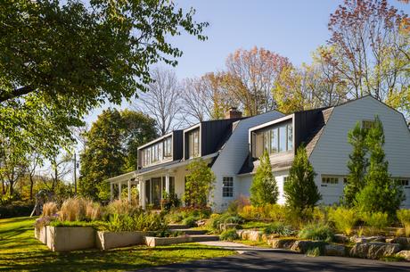 Exterior of a renovated Pennsylvania Colonial 