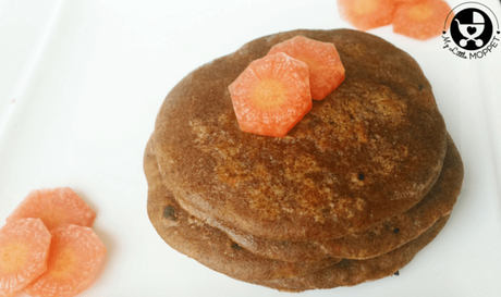 Instant Ragi Dosa or Carrot Finger Millet Pancake