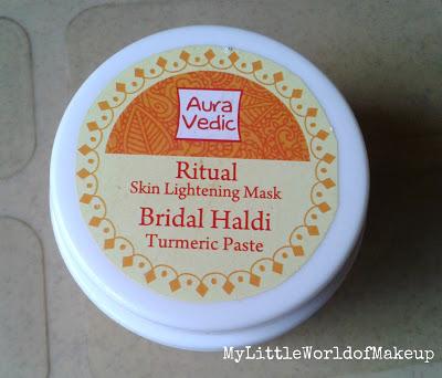 Auravedic Bridal Haldi Skin Lightening Mask Review