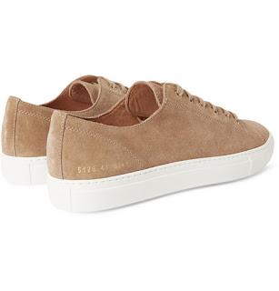 Sandy Sneaks, Anytime:  Common Projects Tournament Washed Suede Sneakers