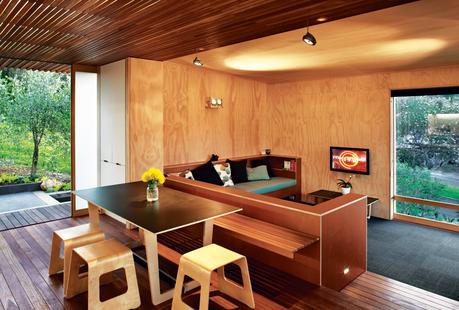 compact prefab new zealand interior dining room 