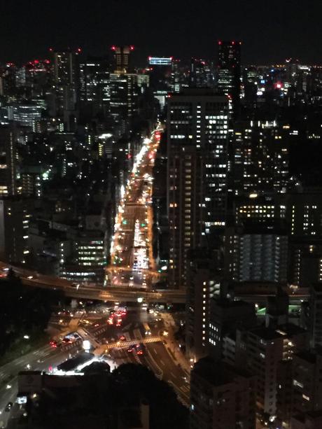 Take the elevator to the first observation deck of Tokyo Tower at night
