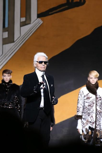 Karl Lagerfeld unveils the house's haute fourrure collection