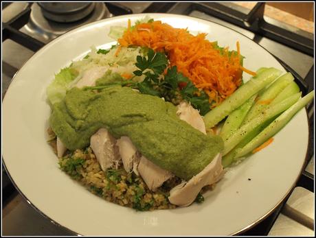 Poached Chicken with Broad Bean sauce