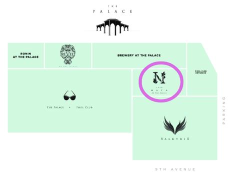 Cafe Naya Location - The Palace FloorPlan