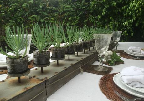 A Simple Alfresco Table Setting