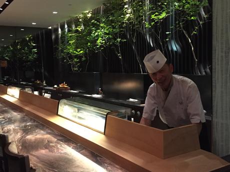 Dine at Nadaman on level 29 of the Shangri-La Hotel, Tokyo