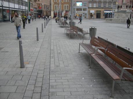 Freedom Square (Náměstí Svobody), Brno, Czech Republic - Interface between public and shared space