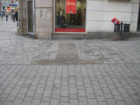 Freedom Square (Náměstí Svobody), Brno, Czech Republic - Crossing point detail to shared surface