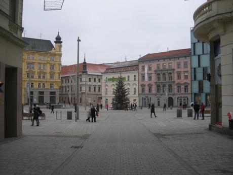 Freedom Square (Náměstí Svobody), Brno, Czech Republic - Shared Space Street