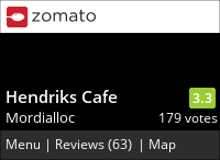 Click to add a blog post for Hendriks Cafe on Zomato