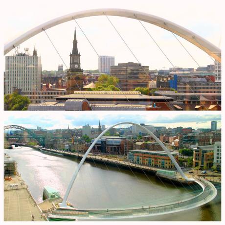 Views of Newcastle Millennium Bridge