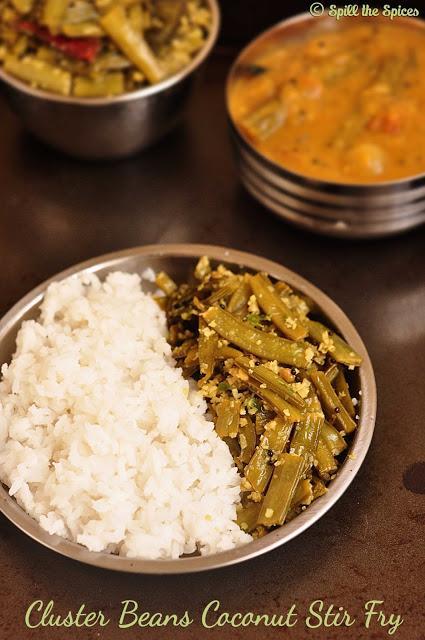 Kothavarangai Poriyal | Cluster Beans Stir Fry