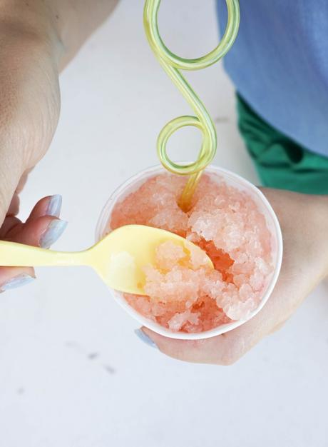 Pink Grapefruit Sno Cone Recipe | Francois et Moi