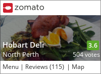 Click to add a blog post for Hobart Deli on Zomato