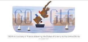 Google Celebrates 130 Years of Lady Liberty