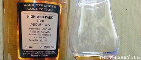 1988 Highland Park 25 years Signatory Vintage Label