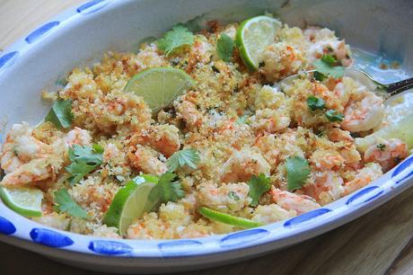 Baked Shrimp with Cilantro & Lime 30AEats.com #Shrimp
