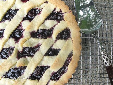 Cherry Ricotta Pie (Pizza Dolce) with Port Cherry Sauce
