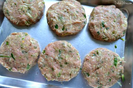 Spicy Turkey Zucchini Burgers