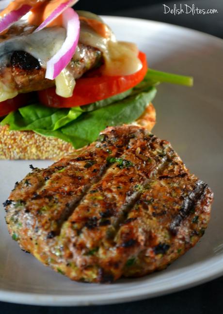 Spicy Turkey Zucchini Burgers