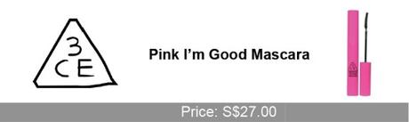 3CE Pink Im good mascara