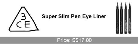 3CE super slim pen liner