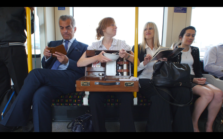 London Commuter Causes a Stir with Breakfast Eating Gadget