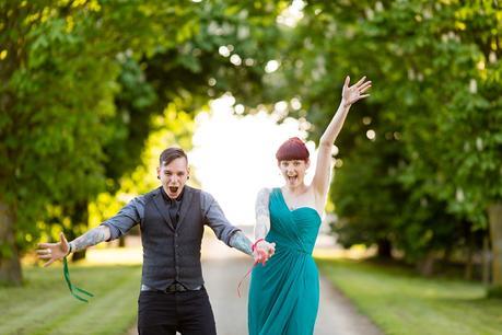 Furtho Manor Farm Wedding Photography Tattooed Bride & Groom