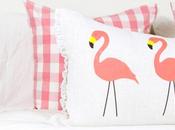 Pink Flamingo Pillow Sugar Cloth