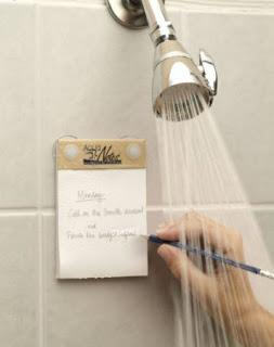 Image: Shop US - Now you can jot down those ideas with the AquaNotes Waterproof Notepad