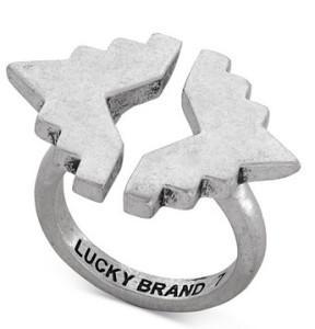 Lucky Brand Silver Tone Geometric Ring