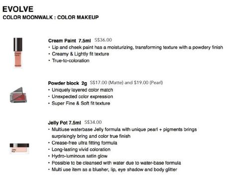 Moonshot evolve color makeup