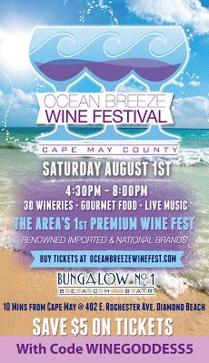 Sip and Savor at Ocean Breeze Wine Festival on Diamond Beach & $5 off Admission