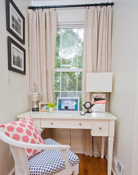Hollie Hill Home Tour // bedroom styling // window nook // office space styling // photography by Tin Can Photography