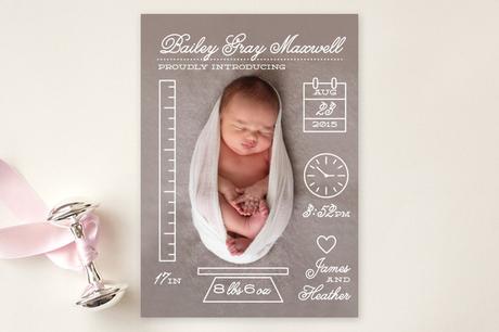 Modern and adorable Birth Announcements from Minted