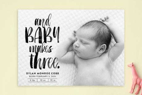 Modern and adorable Birth Announcements from Minted